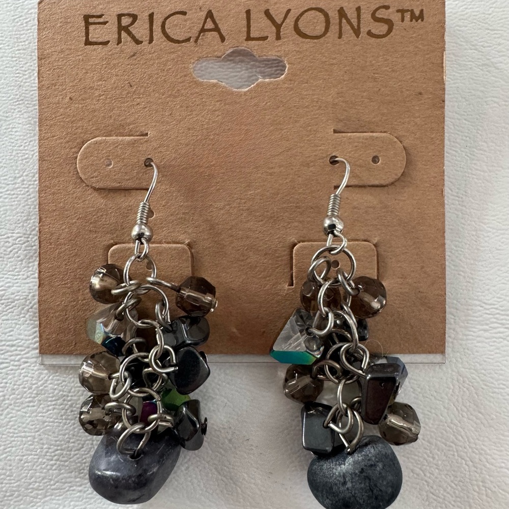 Erica Lyons Multi-Tone Cluster Earrings